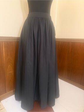 A New Day Black Maxi Skirt Size Small Elastic Waist Boho Cottagecore